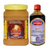 Bozkırlı Çavuşoğlu 930 gr Odun Ateşinde Kepeksiz Bozkır Tahini + 1000 gr Kozalak Pekmezi