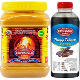 Bozkırlı Çavuşoğlu Çavuşoğlu Kepeksiz Bozkır Tahini 930g + Harnup Keçiboynuzu Pekmezi Pet 1000g