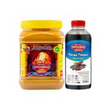 Bozkırlı Çavuşoğlu Çifte Kavrulmuş Kepeksiz Bozkır Tahini 930g + Harnup Pekmezi 1000g