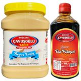 Bozkırlı Çavuşoğlu Kepeksiz Beyaz Tahin 930 G + Dut Pekmezi 1 KG
