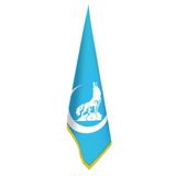 Bozkurt Hilal Mavi -Ülkü Ocağı Bayrak -Ofis -Makam-Toplantı Odaları - Saçaklı Makam Bayrağı