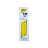 Bozkurt Konik Şamdan Mum Fener Mumu - Sarı - 24 Cm. - 4 Adetlik Paket