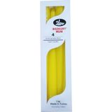 Bozkurt Mum Bozkurt Konik Şamdan Mum Fener Mumu - Sarı - 24 Cm. - 4 Adetlik Paket