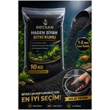 Bozsan 10 Kg Hagen Siyah Bazalt Bitki Kumu 1-2 mm, Akvaryum Taban Kumu, Dolomit Bazalt Kumu , PH Nötr Doğal Kum 10 Kg
