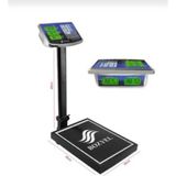 Bozyel 150 kg Digital Kantar --Otomatik hsp. -50 gr Hassasiyetli-Katlanır Boyunlu terazi - Siyah - GRİ