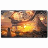 bozzhen Masa Oyunu TCG Oyun Matı Masa Üstü Kartı MTG RPG CCG Ticaret Oyun Matları Pürüzsüz Kumaş Yüzey Kauçuk Dikişli Kenarları ile Taban Orijinal Mat Sanat Tasarımları 60,8 x 35,4 cm Fantezi Yaratık