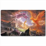 bozzhen Masa Oyunu TCG Playmat Masa Üstü Kart Playmat MTG RPG CCG Ticaret Kartı Oyun Oyun paspasları Pürüzsüz Kumaş Yüzey Kauçuk Taban Dikişli Kenarları Orijinal Oyun Matı Sanat Tasarımları 50,7 x 40 cm -