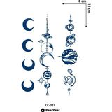 BP Tattoo 1 Ay Kalıcı Gezegen Dövmesi Geçici Minimal Dövme Tattoo