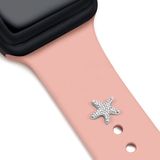 BP Tattoo Apple Watch Uyumlu Gri Gümüş Deniz Yıldızı Figürlü Akıllı Saat Aksesuarı Pin Charm