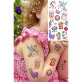 BP Tattoo Renkli Hayvanlar Temalı Çocuk Dövmesi Su Transferli 9x19 cm Eğlenceli Tasarım