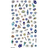 BP Tattoo Tırnak Dövmesi Nazar Boncuklu Tattoo Nail Art Sticker