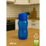 Bpa Free 400 ml Su Şişesi – Kokusuz, Akıtmaz, Pp-5 Suluk, Spor ve Okul Kullanımı - Mavi - 1