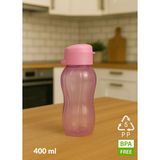 Bpa Free 400 ml Su Şişesi – Kokusuz, Akıtmaz, Pp-5 Suluk, Spor ve Okul Kullanımı - Pembe - 1