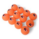BPONG/World Series of Beer Pong (WSOBP) Orange Beer Pong Topları - Turnuva Sınıfı - 12 x 3 Yıldız, Dikişsiz, Turuncu Toplar