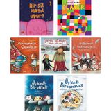 Br Fil Nasıl Uyur + Elmer David Mckee + Sara Şahinkanat 5 Kitap ( Annemin Çantası + Babamın Battaniyesi + Üç Kedi Bir Dilek + Üç Kedi Bir Canavar + Yavru Ahtapot Olmak Çok Zor) / 7 Kitap Set