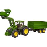 BR03155 John Deere 7r 350 Kepçeli Traktör ve Römork