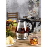 BR711 Inox Su Isıtıcı Cam Kettle