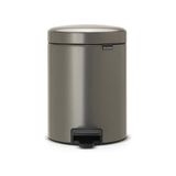 Brabantia 112683 Newicon Pedallı Platin 5 lt Çöp Kutusu