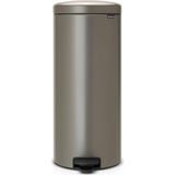 Brabantia 114441 Tret Çöp Kovası, Iç Kovalı, Plastik, Çelik, Gri (Platinum), 30 Litre - Çok Renkli
