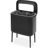 Brabantia Bo Matt Black Plastik Kapaklı Çamaşır Sepeti 60L - 60 l - Siyah