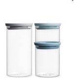 Brabantia Cam Saklama Kavanozu 3lü Set 0.3-0.7-1.1lt - 3 Adet - 1000 ml - Renkli