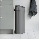 Brabantia Çöp Kutusu Platınum New Dokunmatik 40 Lt Çöp Kovası - gri
