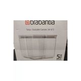 Brabantia Lıght Grey 3Lü Plastik Kavanoz Seti 2X1,6L 1X3,5L (Elvin Home Concept
