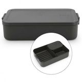 Brabantia Make Take Dark Grey Plastik Büyük Boy Bölmeli Yemek Taşıma Kabı 2l