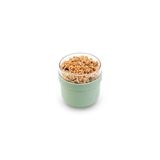 Brabantia - Make & Take kahvaltı kasesi 0,5 l – vidalanabilir tepesi kabı (180 ml) – sızdırmaz – büyük ağız – dondurucuya uygun – bulaşık makinesi ve mikrodalga fırına dayanıklı – yeşim yeşili