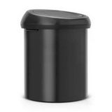 Brabantia Matt Black Dokunmatik Çöp Kovası 60Lt