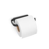Brabantia - Mindset tuvalet kağıdı tutucusu - tüm standart rulo boyutları için - korozyona dayanıklı - duvar montajı - banyo aksesuarı - sabitleme malzemesi dahil - Infinite Grey - 4,2 x 8,6 x 14 cm