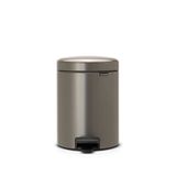 Brabantia Newicon Platinium Çelik Pedallı Banyo Çöp Kovası 5 Lt