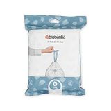 Brabantia PerfectFit Bin Liners (Boyut O / 30 Litre) Yüksek Kalite Kaliteli Kalın Plastik Çöp Torbaları Kravat Bant İpli Kolları (40 Çanta)
