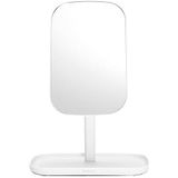 Brabantia ReNew 360° Ayarlanabilir Makyaj Banyo Aynası Stand ve Depolama Tepsisi (Beyaz) Makyaj için Kaymaz Tepsi Seti, Takı, Tıraş Aksesuarları