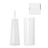 Brabantia Renew Collection WC garnitürü, çelik, beyaz, tek boy