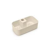 Brabantia - ReNew Duş Rafı - Yer Tasarruflu - 2 kg'a Kadar Taşıma Kapasitesi - Duş için Duvar Askısı - Korozyona Dayanıklı - Delme Gerektirmez - Sabitleme Malzemesi Dahil - Yumuşak Bej - 24,4 x 13,3 x