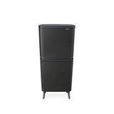 Brabantia Sort Up Hidark Çelik Dokunmatik 2 Bölmeli Mutfak Çöp Kovası 20 + 25 Lt - Antrasit