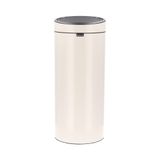 Brabantia - Touch Bin 30 l – Mutfak için büyük çöp kovası – Soft-Touch ağız – çıkarılabilir iç kova – kaymaz – kolay geri dönüşüm – çöp torbası dahil – yumuşak bej – 30 x 32 x 72 cm