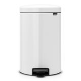 Brabantia Tret Çöp Kovası, İç Kovalı, Plastik, Çelik, plastik, Beyaz, 20 litre