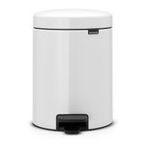 Brabantia Tret Çöp Kovası, İç Kovalı, Plastik, Çelik, plastik, Beyaz, 5 litre