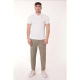 BRACCAS Erkek Beli Bağcıklı Yandan Cepli Yeşil Jogger Pantolon