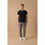 Braccas Erkek Gri Slim Fit Lastikli Bel Esnek Kumaş Dar Kesim Jogger Pantolon - 33