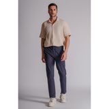 Braccas Erkek Yandan Cepli Beli Lastikli Relaxed Fit Chino Pantolon Lacivert - M