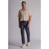Braccas Erkek Yandan Cepli Beli Lastikli Relaxed Fit Chino Pantolon Lacivert - XL