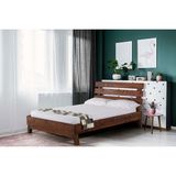 Brady Mobilya Lux Zenya Çift Kişilik Doğal Masif Ahşap Çam Karyola - 160 x 200 cm - Kahverengi