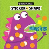 Brain Games - Sticker by Shape: Monsters (for Kids Ages 3-6)