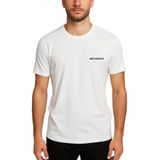 BRAINWEAR Erkek Likralı Pamuklu Logo Baskılı Tişört - Esnek Rahat Kalıp