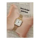 Brality HASIR KORDON Gold Renk Kadın Kol Saati Rakamlı Modern Vintage tt0068