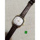 Brality Modern Moda Kadın Kol Saati Vintage Oval Gold Kasa- Koyu Kahve Yılan Desenli Kordon TT0054 - 20 cm