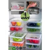 BRAMBLE LIFE 4 Adet 3,5 Lt Sızdırmaz Saklama Kabı Seti - Lotus Collection Bl-k1481